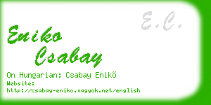eniko csabay business card